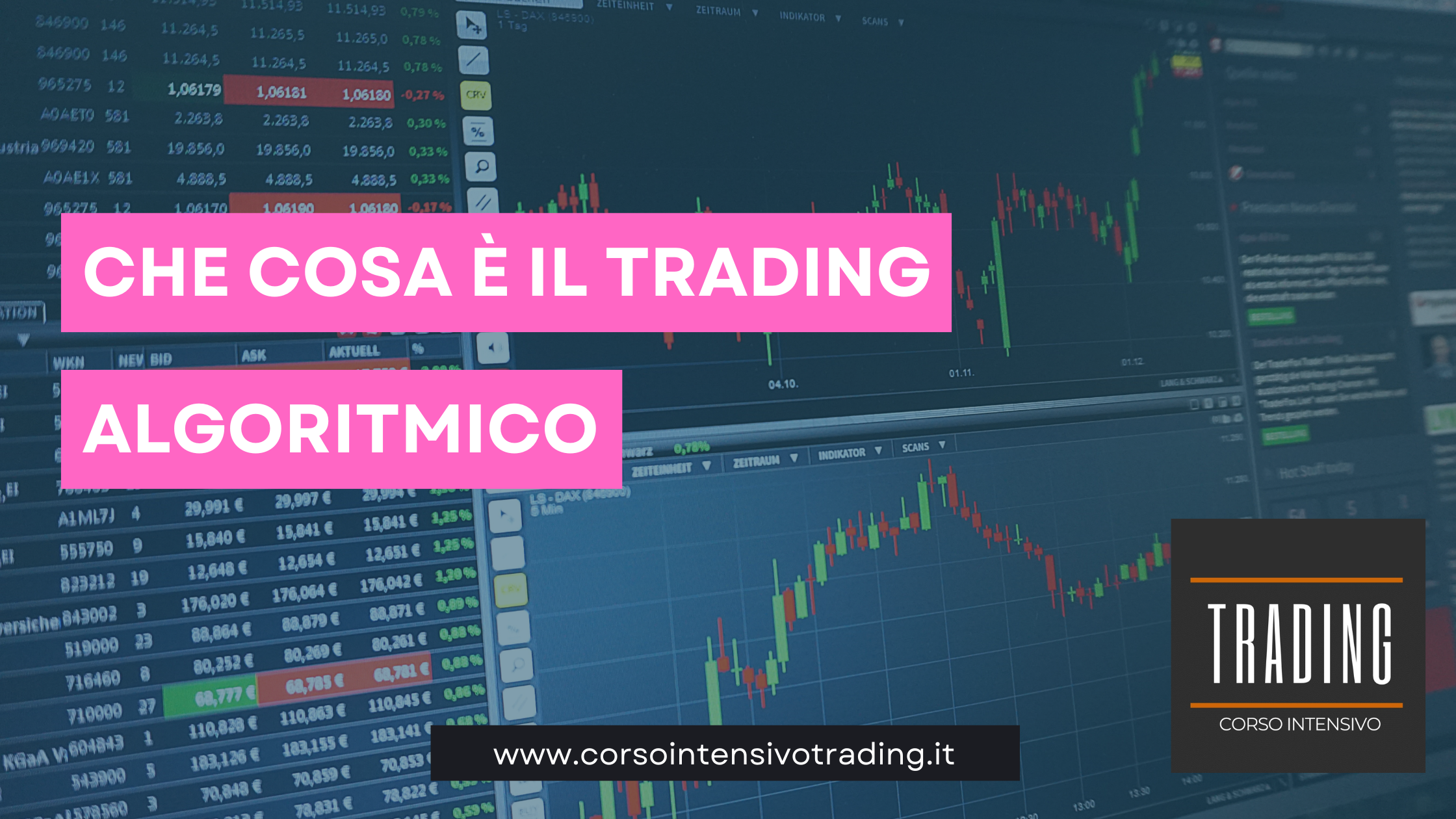Che cos’è il trading algoritmico? Nozioni di base, strategie e software
