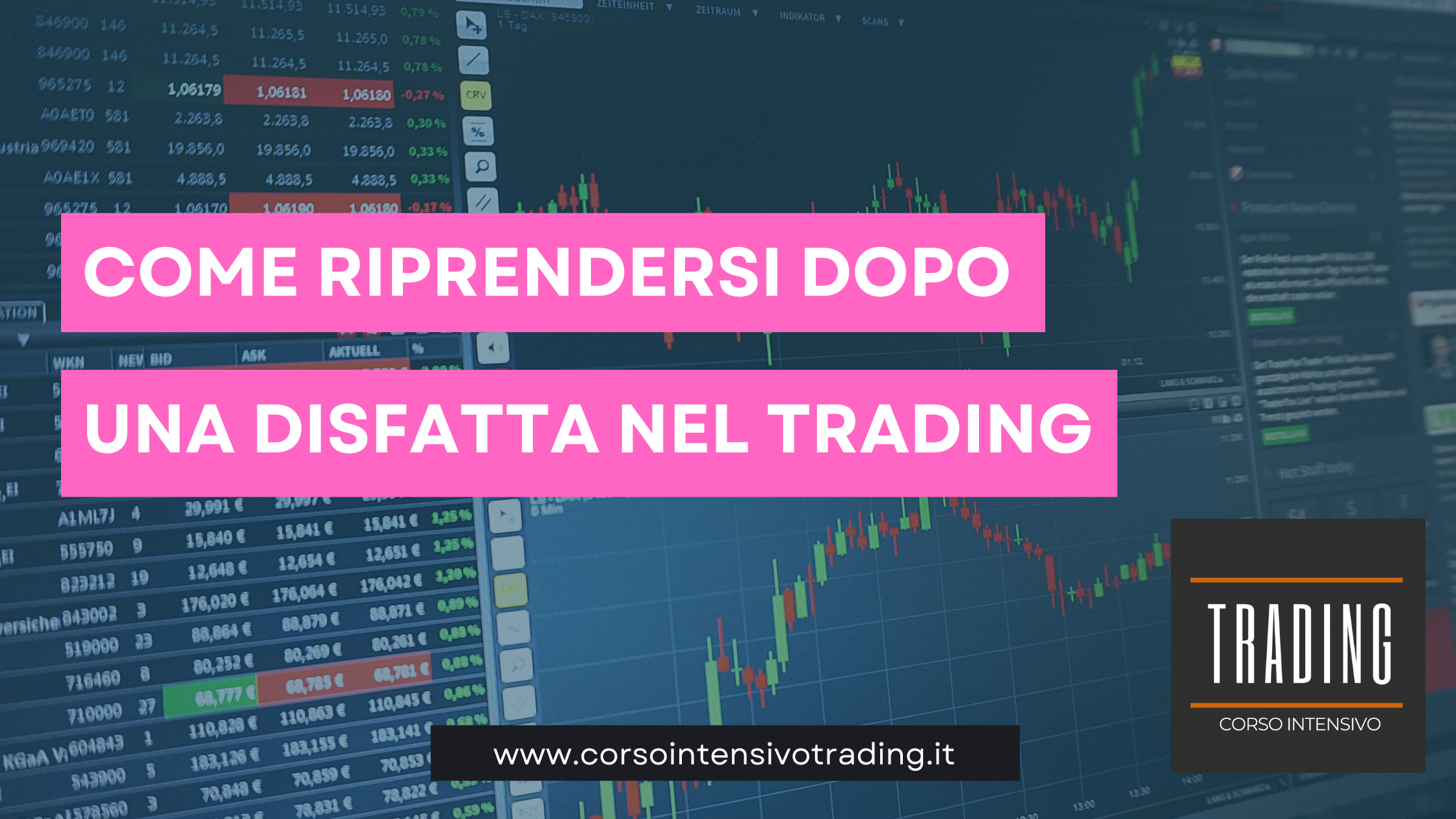 Come Riprendersi dopo una Disfatta nel Trading