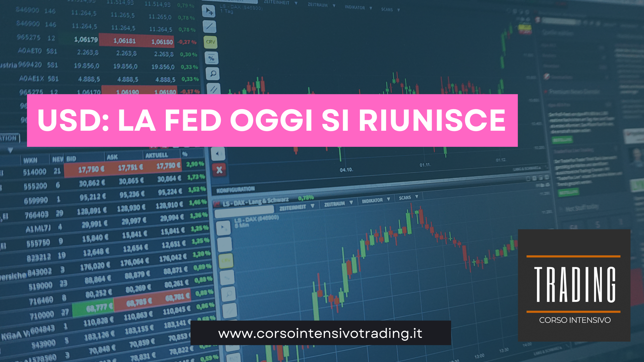 USD: La FED oggi si riunisce